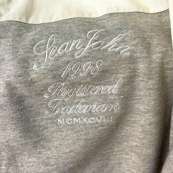 Sean John Men’s Cream & Light Gray Baseball Snap Up Jersey Shirt Size 3XL - Picture 2 of 10